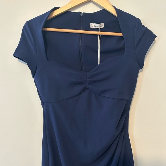 Stephanie Pratt Navy Bodycon Dress - Picture 2 of 4